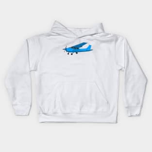 Fixed-wing aircraft cartoon illustration Kids Hoodie